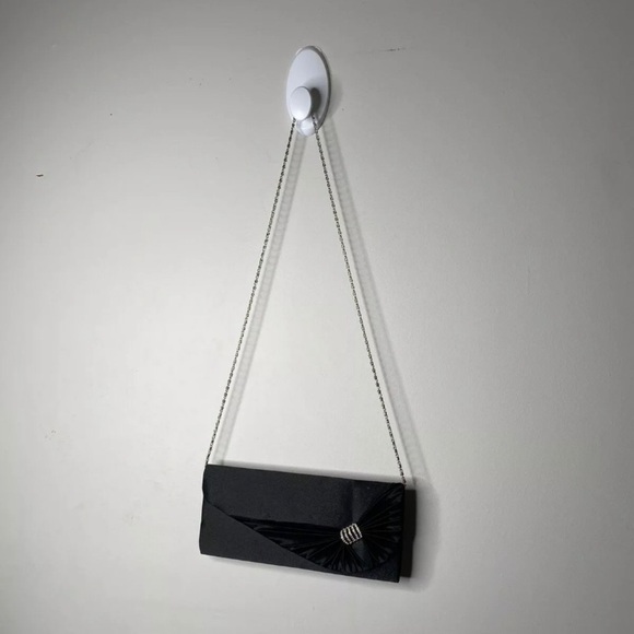 4/$35 Viola Evening Bag Rhinestones Bow Chain - Picture 4 of 6